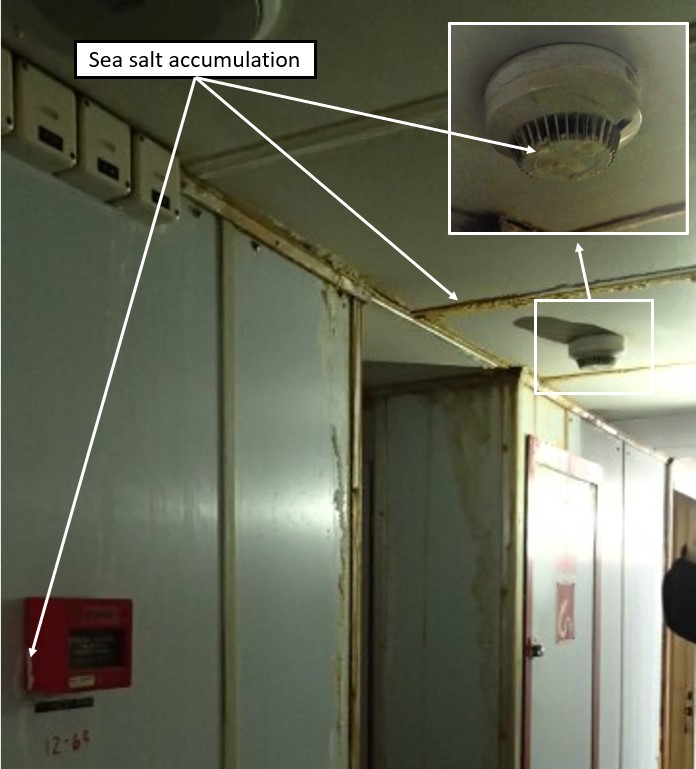 A damaged detector (Source: TSB)