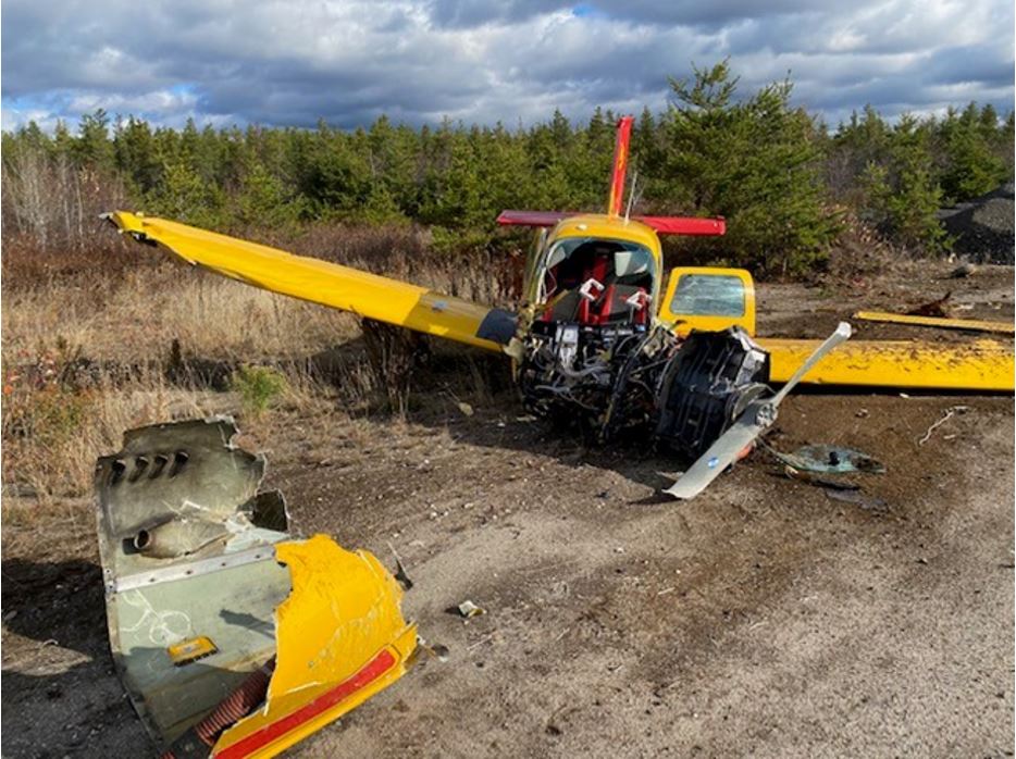 Aircraft wreckage (Source: Third party, with permission)