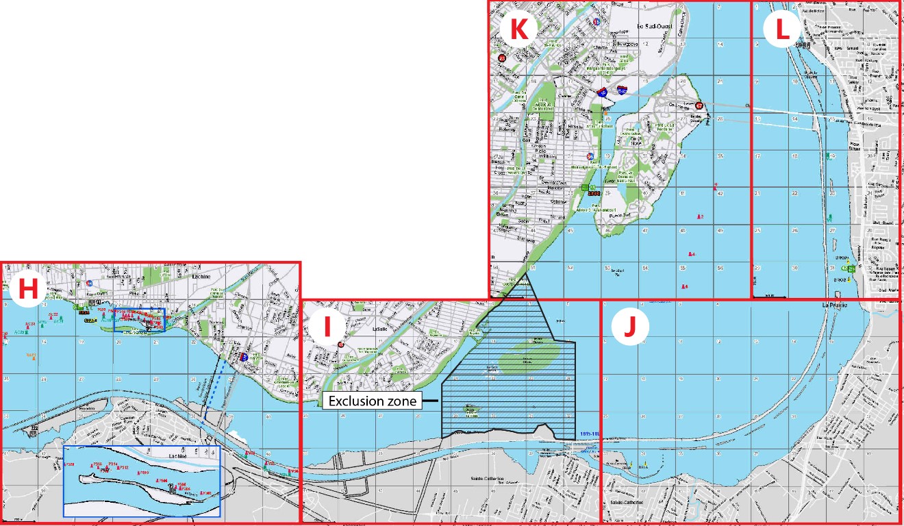 Search and rescue grid from the Guide de localisation nautique (2014)