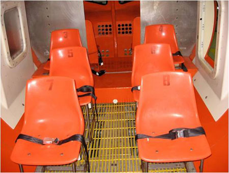Photo des sièges du simulateur d'EEHI du Marine Institute