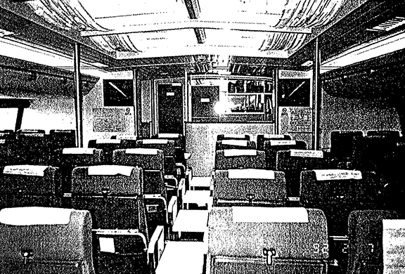 Image du disposition des sièges des passagers