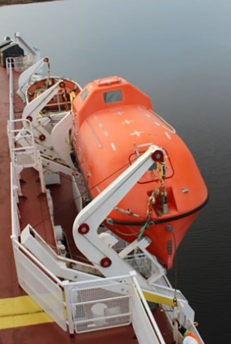 Embarcation de sauvetage fermée de bâbord du Northern Ranger (Source : BST)