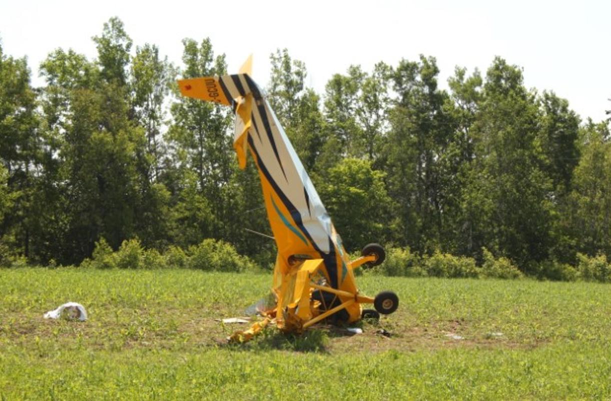 Wreckage of the occurrence aircraft (Source: TSB)